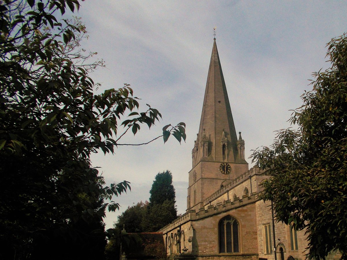The spire of St Mary's church, Edwinstowe